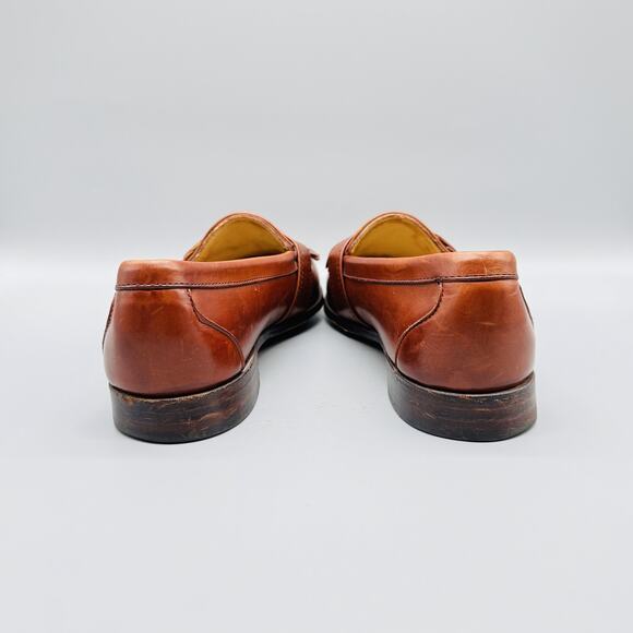Allen Edmonds Shoes Mens 10 C Brown Leather Loafers Dress USA Springvale - Picture 6 of 11